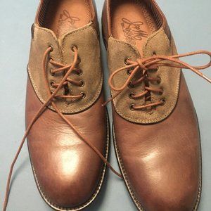 Johnston & Murphy 1850 Casual Brown Saddle Oxfords Suede J&M Men's US 10M EUC